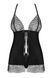 Obsessive Chiccanta babydoll & thong black S/M 410480 - photos (4
