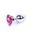 Анальная пробка - Plug-Jewellery Silver Heart PLUG - Pink, S