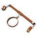 Фиксатор-распорка Lockink Adjustable Spreader Bar Set, коричневый, кожаный, ремни для шеи, рук/ног SX0852 фото 4