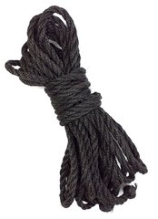Джутовая веревка BDSM 8 метров, 6 мм, цвет черный