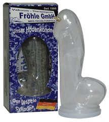 Pump nozzle - Testicle Condom crystal clear