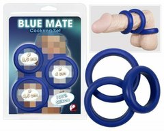 Erection rings - Penisring-Trio "Blue Mate"