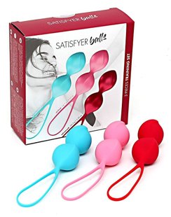 Вагинальные шарики - Satisfyer balls C02 double (set of 3)