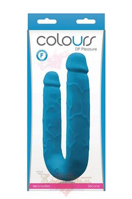 Подвійний фалоімітатор - Colours DP Pleasures, Blue