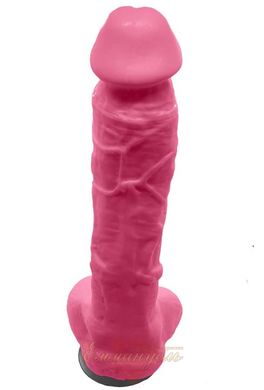 Крафтовое мыло-член с присоской Чистый Кайф Pink size XL натуральное