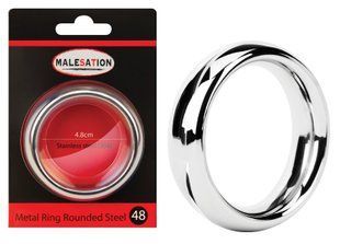 Эрекционное кольцо - MALESATION Metal Ring Rounded Steel 614000031546 фото