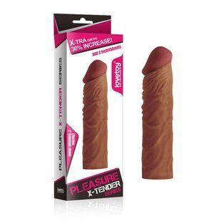 Lengthening Penis cap - Pleasure X-Tender Penis Sleeve 6452LVTOY156 &mdash; photos