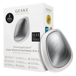 Ультразвуковая маска GESKE Sonic Warm&Cool Mask 9в1 white, теплый и холодный уход для лица HB0106 фото