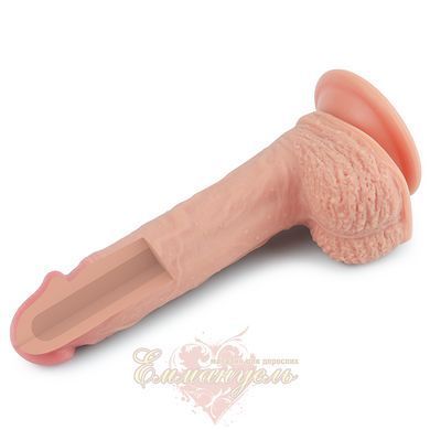 Фаллоимитатор из двухслойного силикона Dual-Layered Silicone Cock 8.5" телесный 6452LV4003-9 фото
