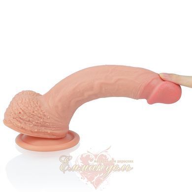 Фаллоимитатор из двухслойного силикона Dual-Layered Silicone Cock 8.5" телесный 6452LV4003-9 фото