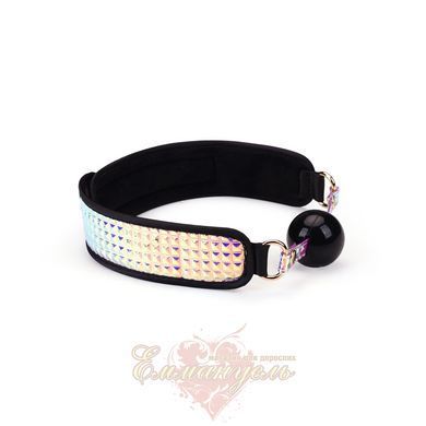 Набор Liebe Seele Pink Glossy 7pcs Bondage Kit, фиксаторы, ошейник с поводком, кляп, флогер, маска SO9507 фото