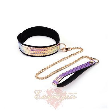 Набор Liebe Seele Pink Glossy 7pcs Bondage Kit, фиксаторы, ошейник с поводком, кляп, флогер, маска SO9507 фото