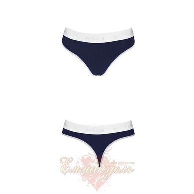 Спортивные трусики-стринги - Passion PS007 PANTIES S, navy blue SO4253 фото