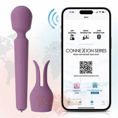 Interactive vibrating massager with heating Svakom Emma Neo 2, powerful, bunny ears attachment, 5+1 modes SX1277 &mdash; photos