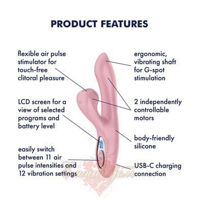 Вакуумный вибратор-кролик Satisfyer Pro+ G-Spot Generation 2 Pink SX4316 фото