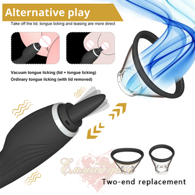 Вибратор - Erospace Sweet Play clitoral licking tongue and vibrator 2in1 А6 62050070-0006 фото