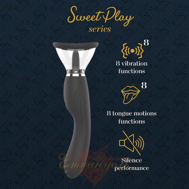 Вибратор - Erospace Sweet Play clitoral licking tongue and vibrator 2in1 А6 62050070-0006 фото
