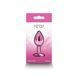 NS Novelties Rear Assets Small Pink Anal Plug SX4371 - photos (4