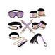 Набор Liebe Seele Pink Glossy 7pcs Bondage Kit, фиксаторы, ошейник с поводком, кляп, флогер, маска SO9507 фото 1