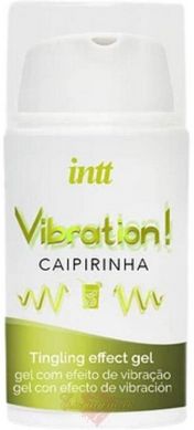 Liquid vibrator - Intt Vibration Caipirinha (15 ml), thick gel, very tasty, lasts up to 30 minutes