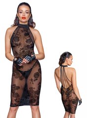 Платье полупрозрачное - F240 Noir Handmade, черное, M