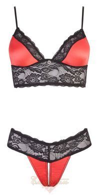 Linen set - 2212650 Bra Set with red, S 513222126501021 &mdash; photos