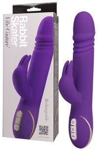 Hi-tech вібратор - Rabbit Skater Purple Vibrator mit Klitorisreizer 61325861610000 фото
