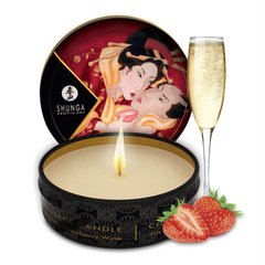 Свічка для масажу - Shunga Mini Massage Candle - Sparkling Strawberry Wine (30 мл)