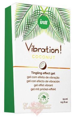 Жидкий вибратор - Intt Vibration Coconut (15 мл), 100% VEGAN SO5972 фото