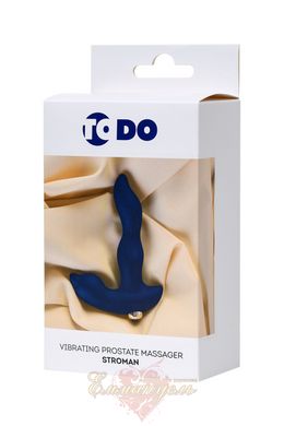 Prostate vibration stimulator - ToDo By Toyfa Stroman, silicone, blue, 14 cm
