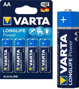 Батарейки - Varta Longlife Power АА / LR6 (4906), 1.5 вольта, 1 шт