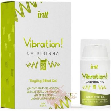 Liquid vibrator - Intt Vibration Caipirinha (15 ml), thick gel, very tasty, lasts up to 30 minutes