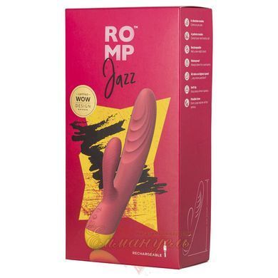 Вибратор-кролик - Romp Jazz, гибкий, особенно мягкая головка, 10 вариантов стимуляции SO6954 фото