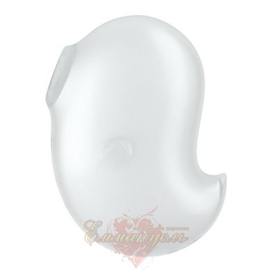 Vacuum clitoral stimulator with vibration - Satisfyer Cutie Ghost White