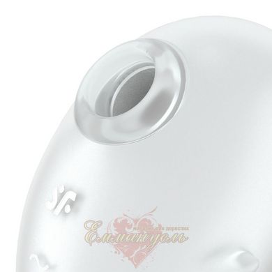 Vacuum clitoral stimulator with vibration - Satisfyer Cutie Ghost White