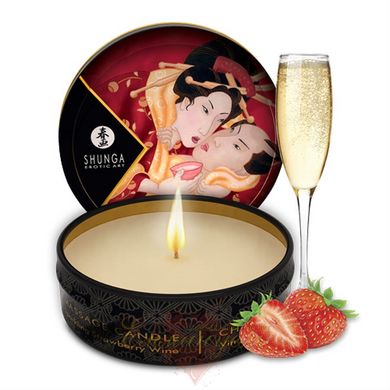 Свічка для масажу - Shunga Mini Massage Candle - Sparkling Strawberry Wine (30 мл)