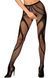 Obsessive Tights S336 Black Open Crotch Tights with Mesh and Wavy Pattern SO9786 - photos (1