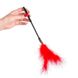 Tickle -  DS Fetish Red feathers on a long handle 40cm