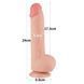 Фаллоимитатор Sliding-skin Dual Layer Dong 9.5" телесный 6452LV317211 фото 4