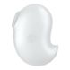 Vacuum clitoral stimulator with vibration - Satisfyer Cutie Ghost White