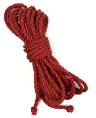 Jute rope BDSM 8 meters, 6 mm, red