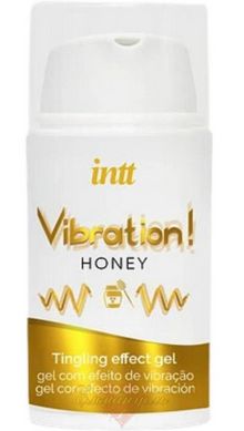 Liquid vibrator - Intt Vibration Honey (15 ml), thick gel, very tasty, lasts up to 30 minutes