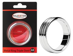 Эрекционное кольцо - MALESATION Metal Ring Triple Steel