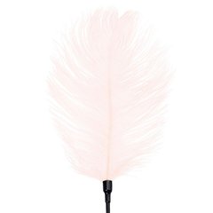 Ostrich Feather Tickler - Art of Sex - Puff Peak, Light Pink