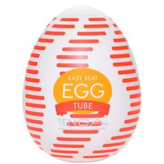 Мастурбатор - Tenga Egg Tube, рельєф із поздовжніми лініями