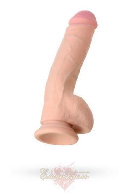 Фалоімітатор з мошонкою - RealStick Elite, Suction Cup Dildo, 17 cm