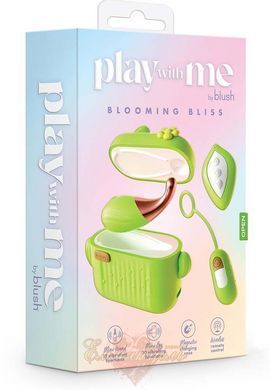 Mini vibrators in a charging case - Blush Play with Me with remote, green BL70483SH &mdash; photos