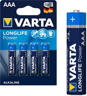 Батарейки - Varta Longlife Power AАА / LR03 (4903), 1.5 вольта, 1 шт