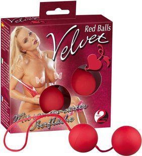 Вагінальні кульки - Velvet Red Balls 61325237390000 фото