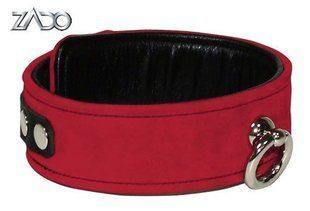 Collar - Leder Handfesseln #1, red, S-L 513220300803101 &mdash; photos